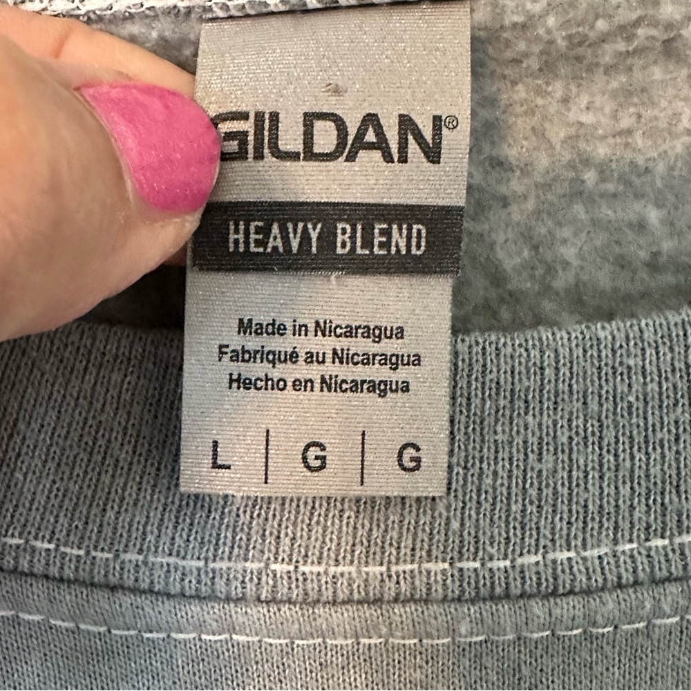 Ramones Cartoon Graphic Crewneck Sweatshirt NEW Sz LARGE in Slate Blue - Picture 4 of 5